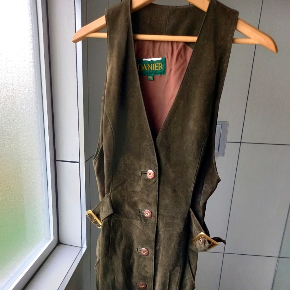 Vintage suede dress